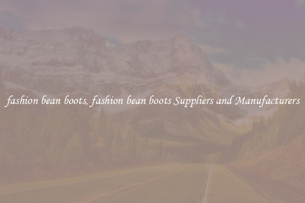 fashion bean boots, fashion bean boots Suppliers and Manufacturers