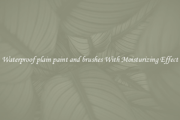 Waterproof plain paint and brushes With Moisturizing Effect