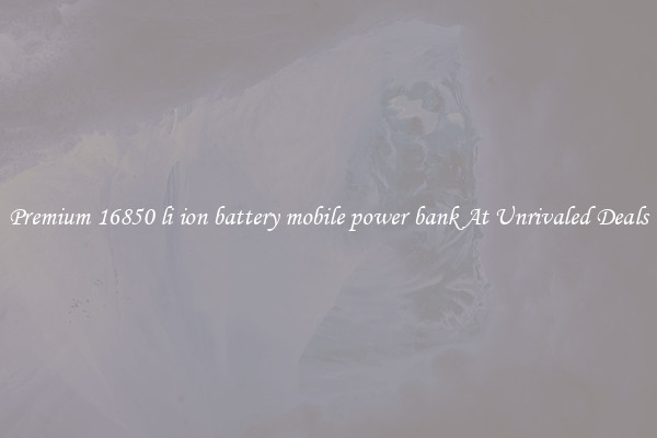 Premium 16850 li ion battery mobile power bank At Unrivaled Deals