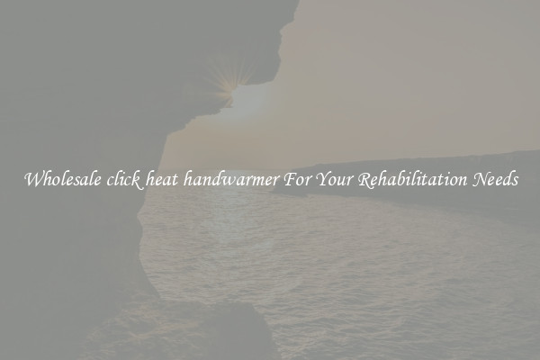 Wholesale click heat handwarmer For Your Rehabilitation Needs