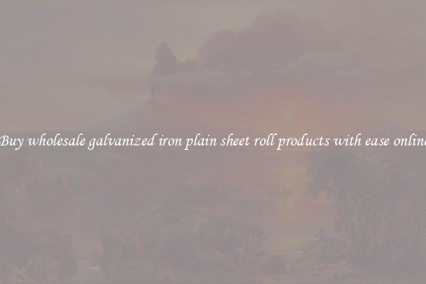 Buy wholesale galvanized iron plain sheet roll products with ease online