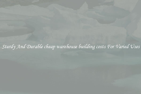 Sturdy And Durable cheap warehouse building costs For Varied Uses