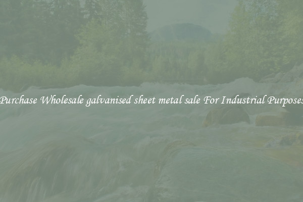Purchase Wholesale galvanised sheet metal sale For Industrial Purposes