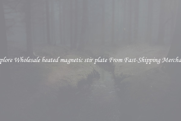 Explore Wholesale heated magnetic stir plate From Fast-Shipping Merchants