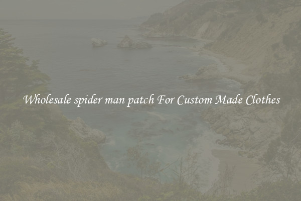 Wholesale spider man patch For Custom Made Clothes