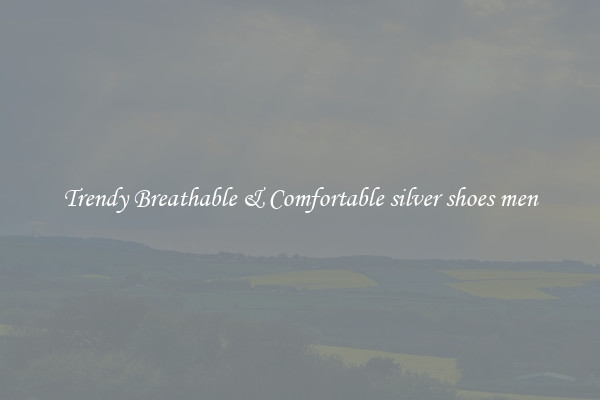 Trendy Breathable & Comfortable silver shoes men