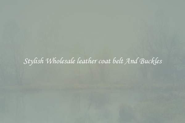 Stylish Wholesale leather coat belt And Buckles